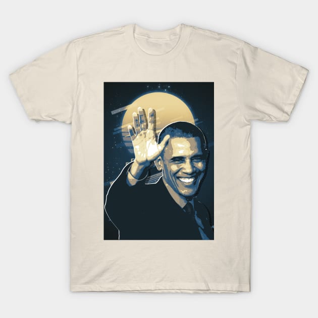 barack obama T-Shirt by bahullah_art